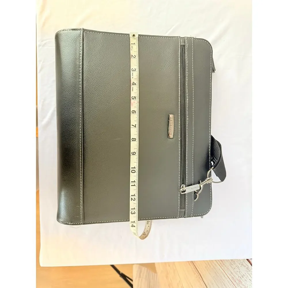 Vintage Samsonite Portfolio Briefcase Organizer Binder Laptop Bag Black